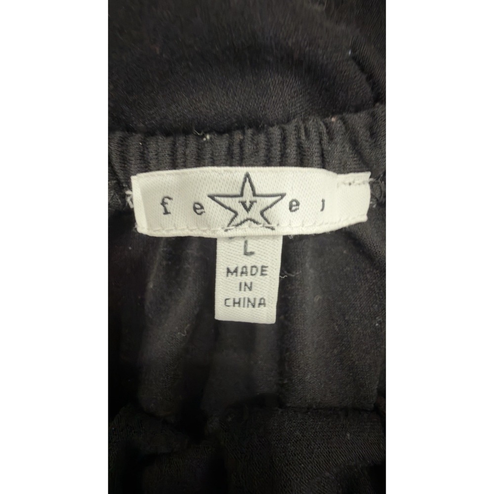 Fever Women Black White Eyelet Embroidered Off The Shoulder Boho Blouse Large - Picture 3 of 6